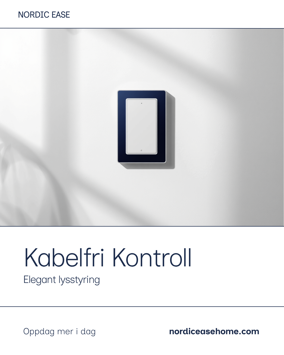 Smart trådløs veggbryter – Nordic Ease