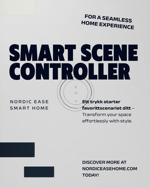 Smart scenebryter – ett trykk starter favorittscenariet – Nordic Ease
