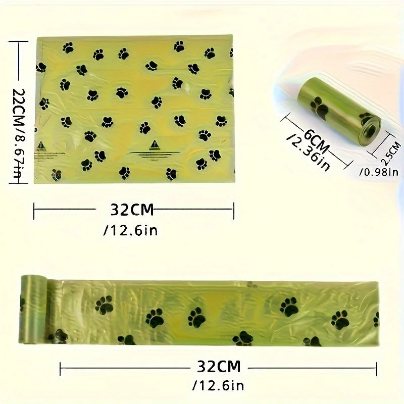 Premium Pet Waste Bags (120 Bags/ 6 Rolls) - Nordic Ease