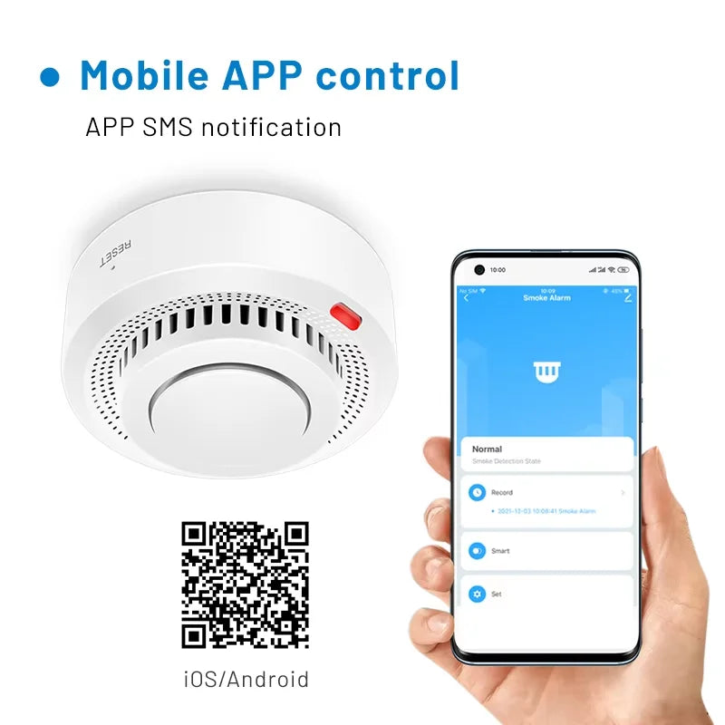 Smart WiFi Smoke Sensor - Nordic Ease