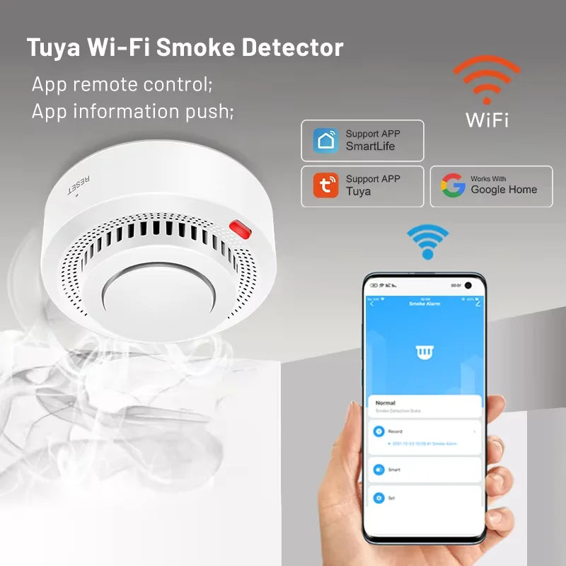 Smart WiFi Smoke Sensor - Nordic Ease