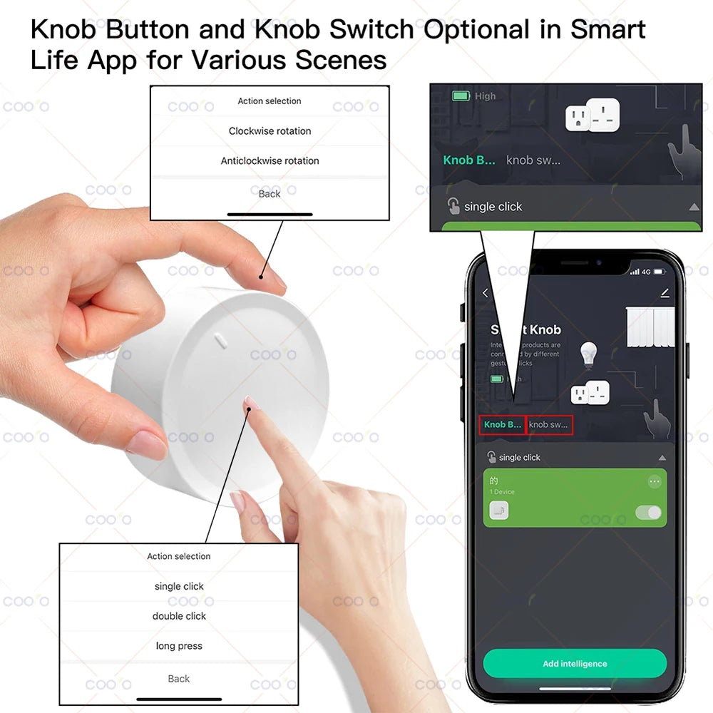 Smart Knob Switch Wireless - Nordic Ease