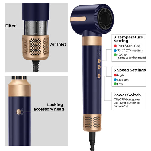 7 In 1 Hair Dryer - Nordic Ease