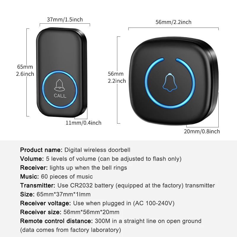 Wireless Doorbell - Nordic Ease
